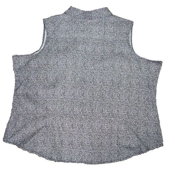 Faded Glory Womens Blue Ditsy Floral Sleeveless Size 26/28 Button Blouse Top NWT - Picture 2 of 4